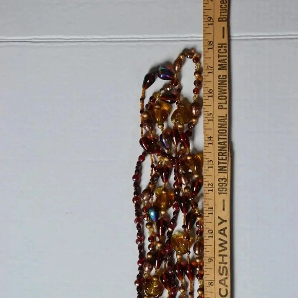 Heavy Glass  Statement Necklace - Picture 6 of 6